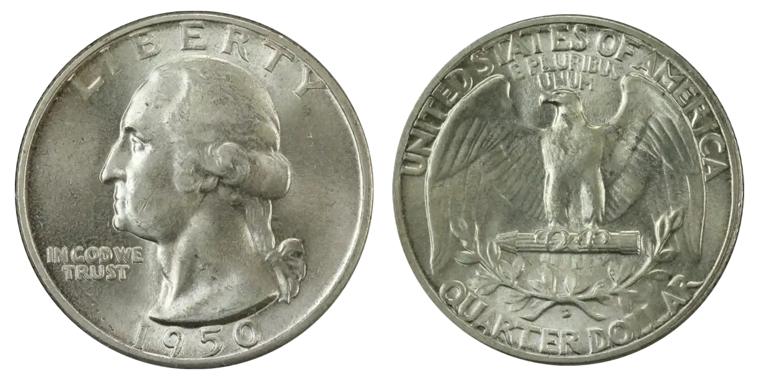 1950-D Washington Quarter Repunched Mint Mark