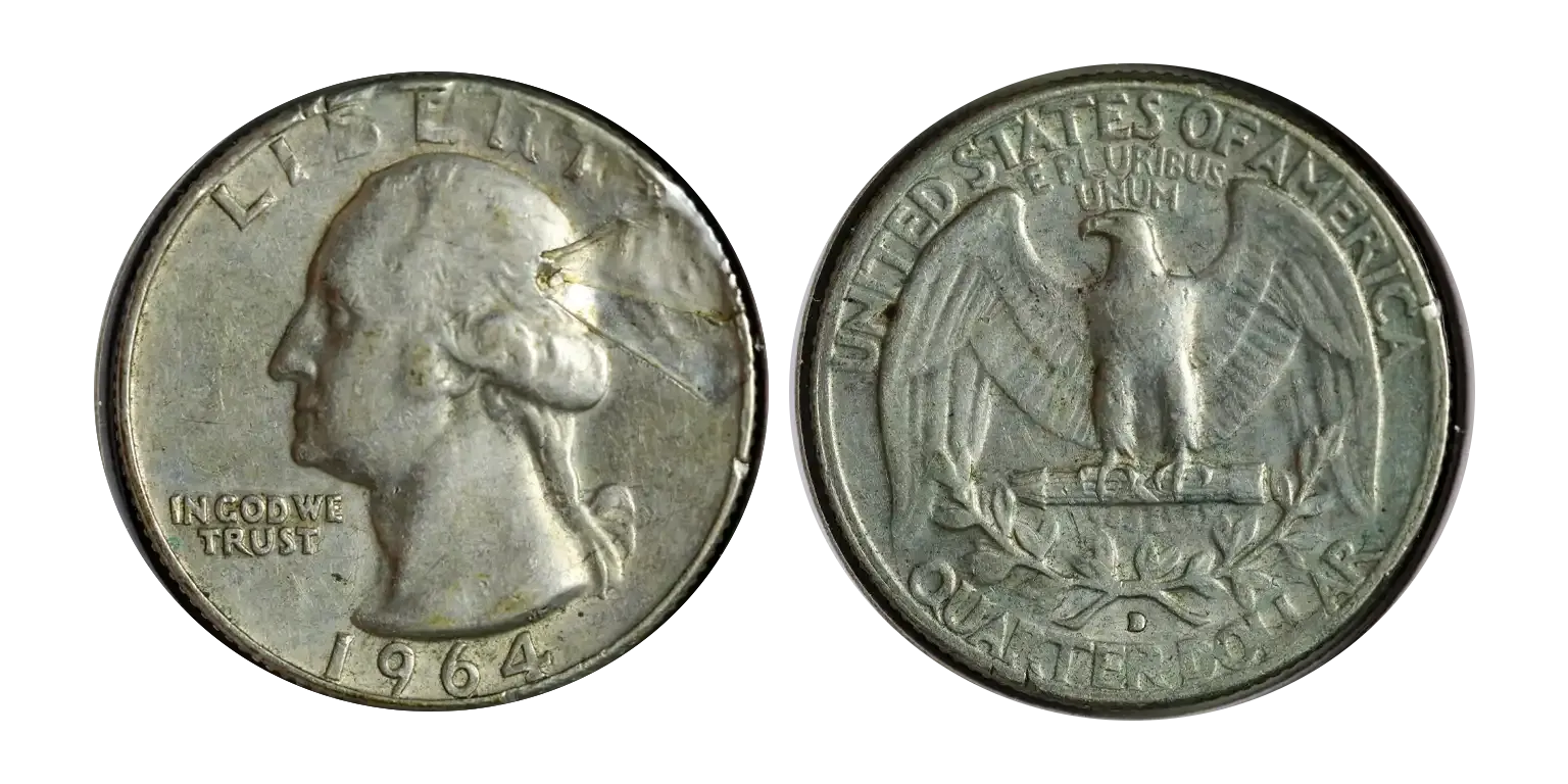 1964-D Washington Quarter (SMS)