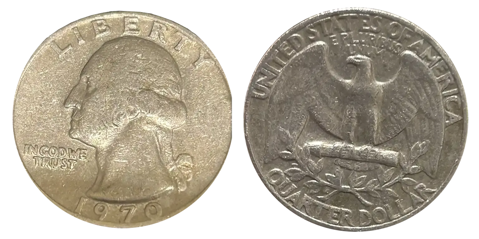 1970-S Washington Quarter No Mint Mark