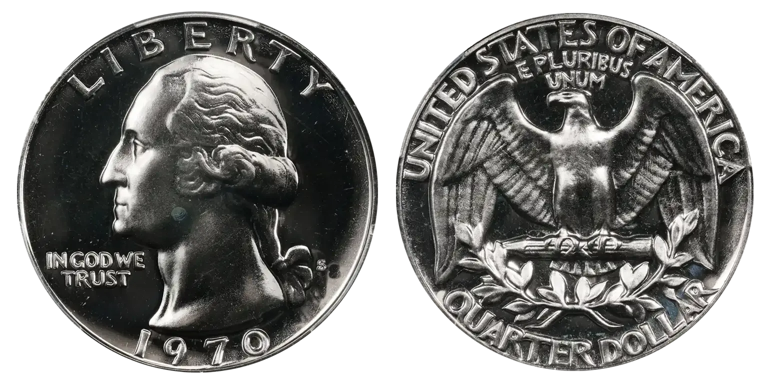 1970-S Washington Quarter Doubled Die Reverse