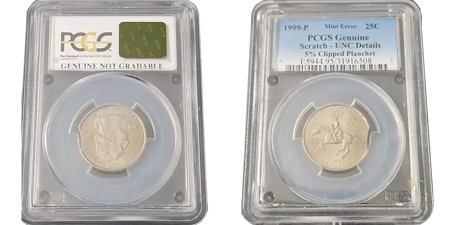 1999-P Delaware Spitting Horse Quarter Mint Error
