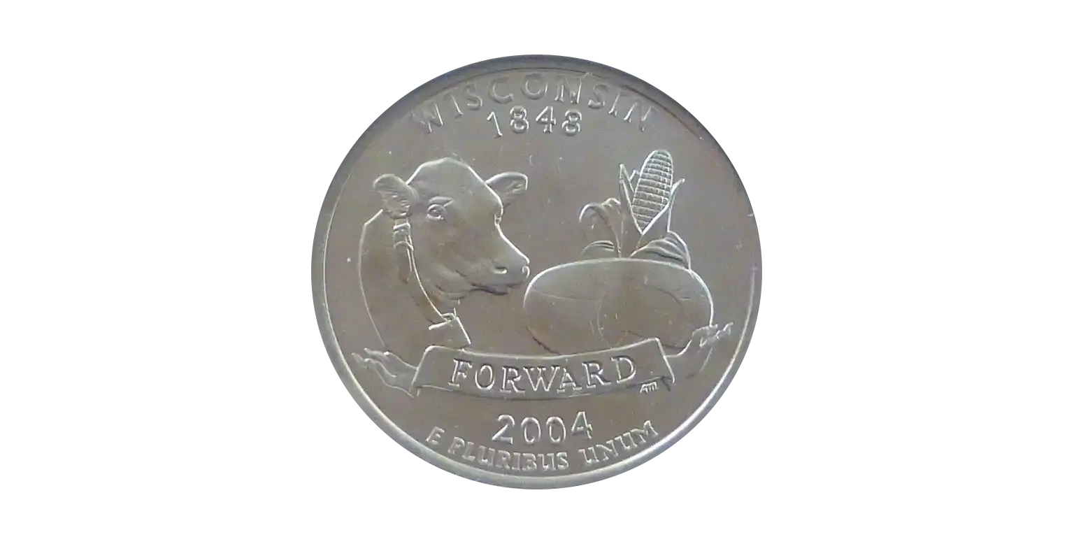 2004-d wisconsin extra leaf quarter extra leaf high error